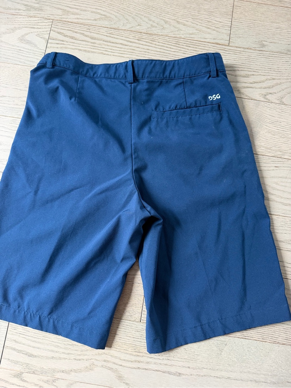 DSG Blue Flat-Front Boys' Performance Shorts - Picture 2 of 3